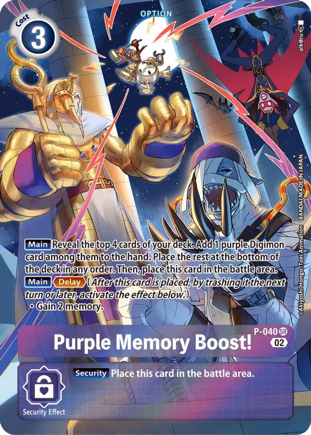 Purple Memory Boost! - P trading card